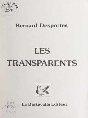 cover image of Les transparents